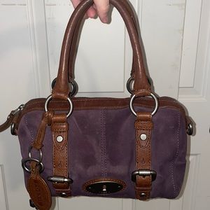 Fossil mini duffle purse w/strap